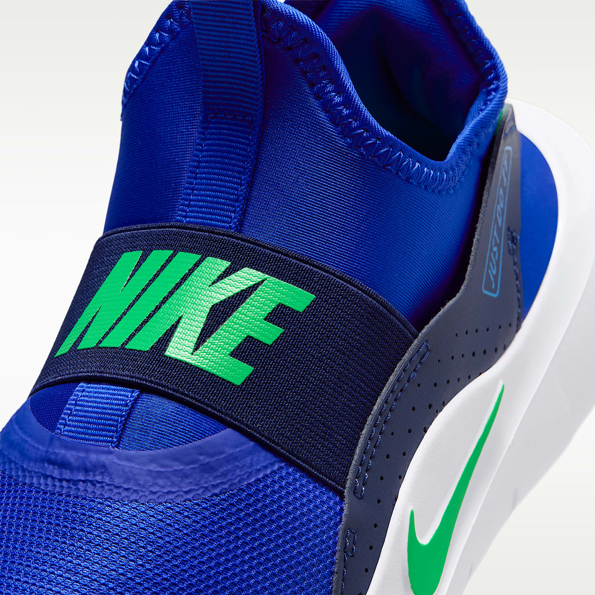 Nike Flex Runner 4 – Azul carrera/Azul marino medianoche/Azul aurora/Verde ilusión – vista 7