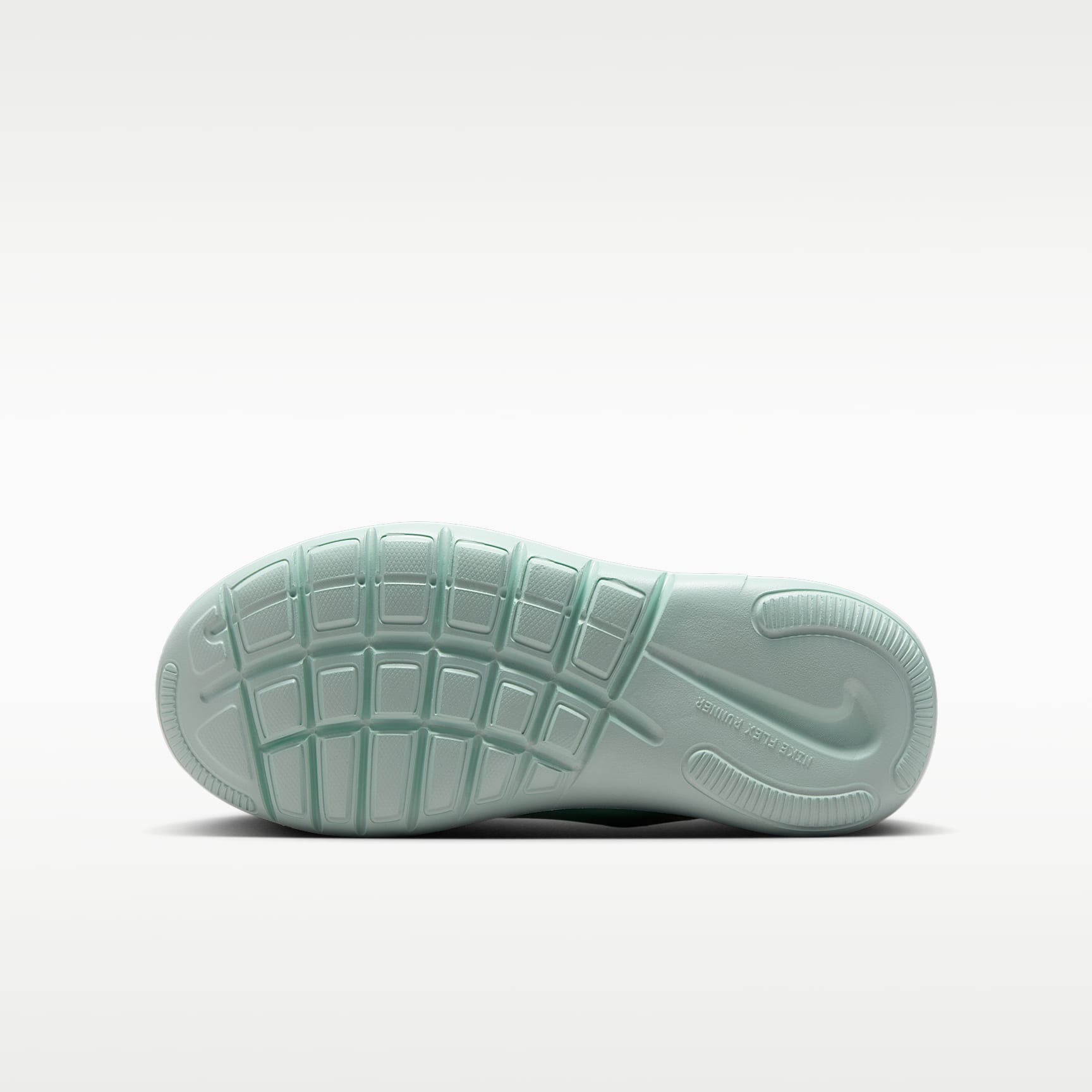 Nike Flex Runner 4 – Blanco cumbre/Verde ártico/Verde ligero/Polvo fotón – vista 2