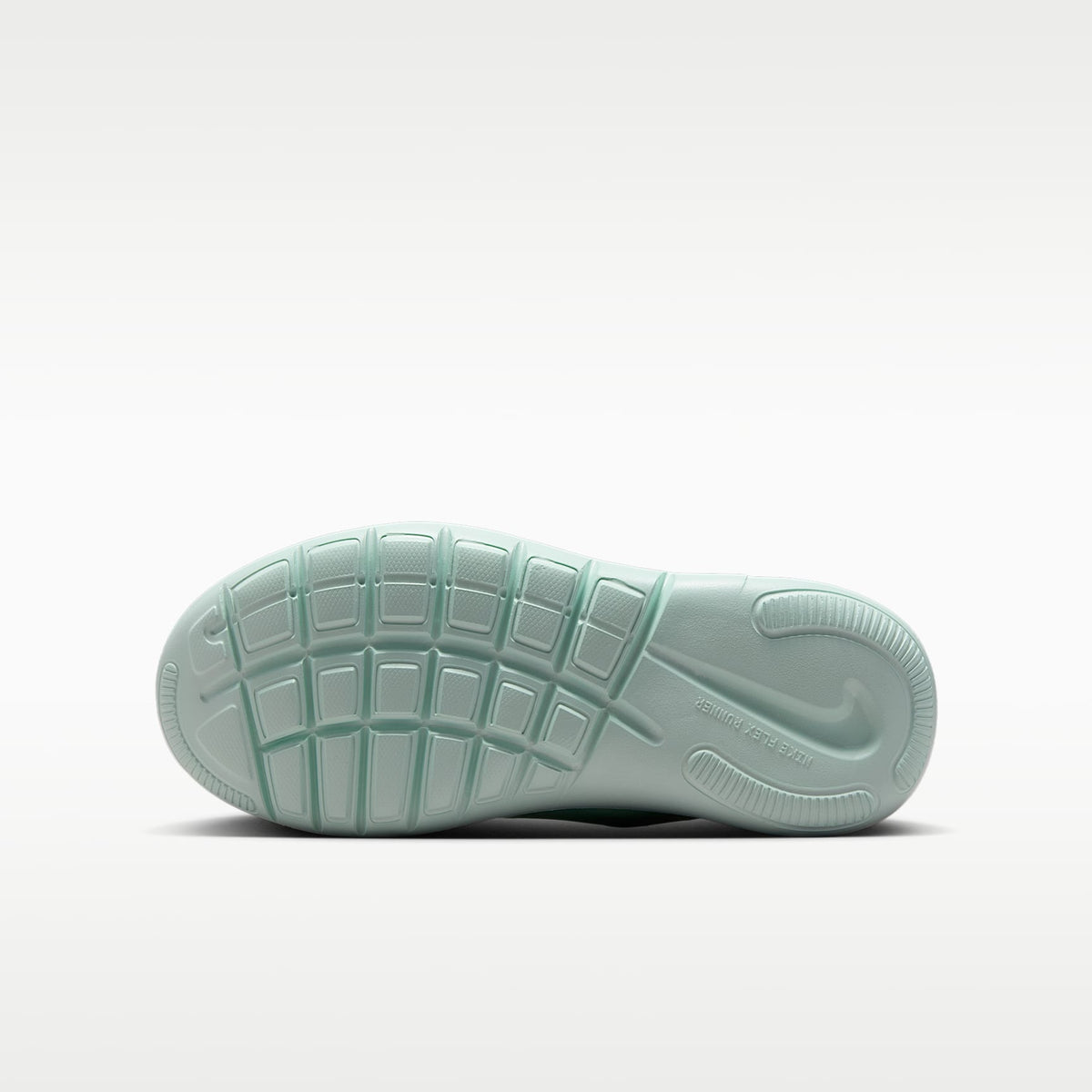Nike Flex Runner 4 – Blanco cumbre/Verde ártico/Verde ligero/Polvo fotón – vista 2