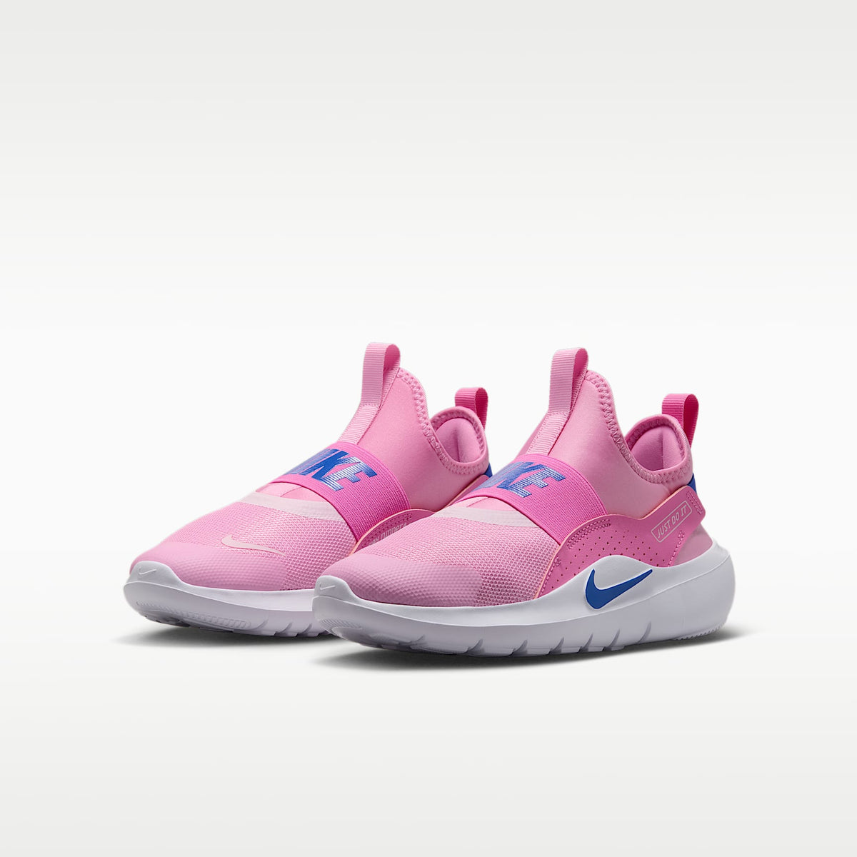 Nike Flex Runner 4 – Rosa amanecer/Rosa alegre/Espuma rosa/Azul carrera – vista 5