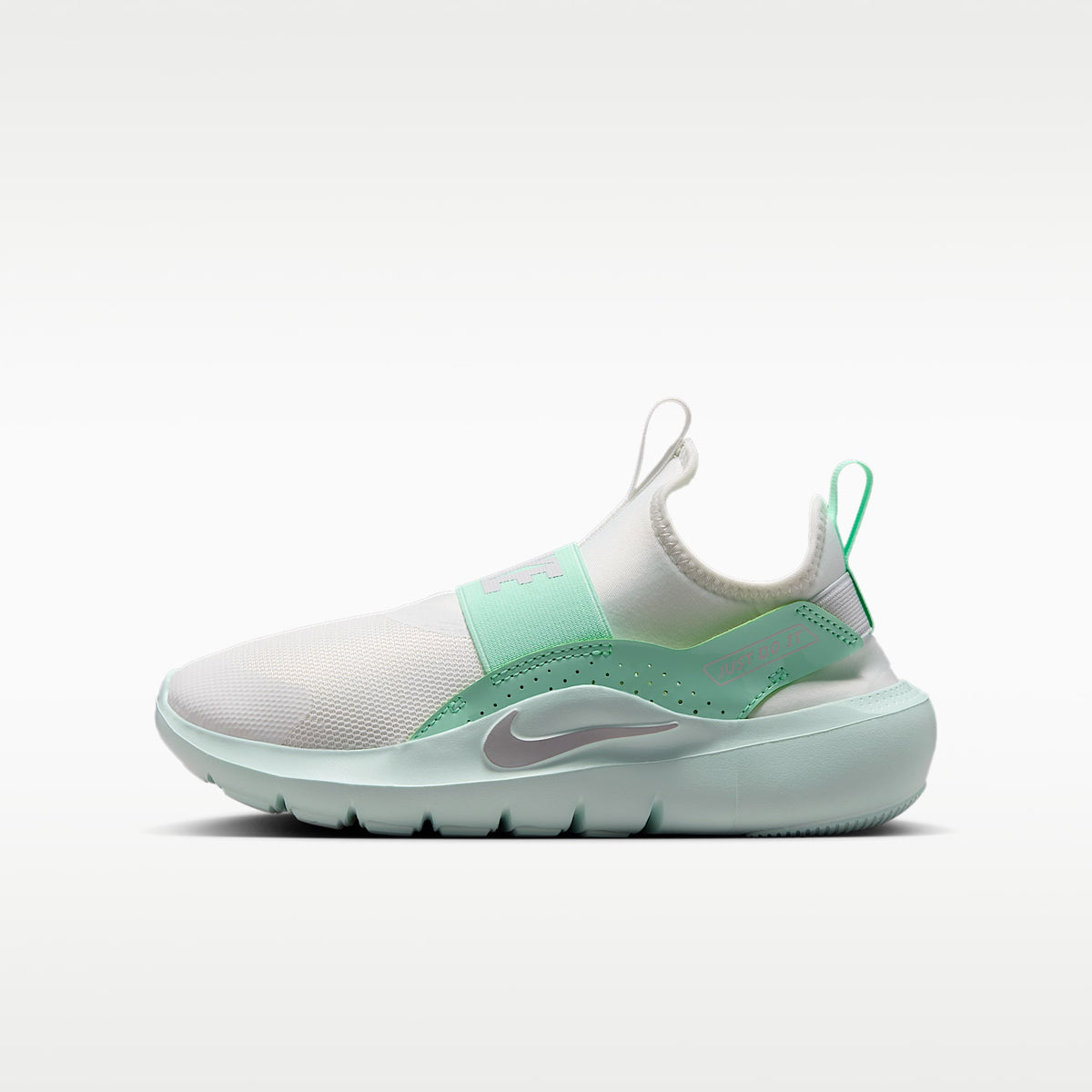 Nike Flex Runner 4 – Blanco cumbre/Verde ártico/Verde ligero/Polvo fotón – vista 1
