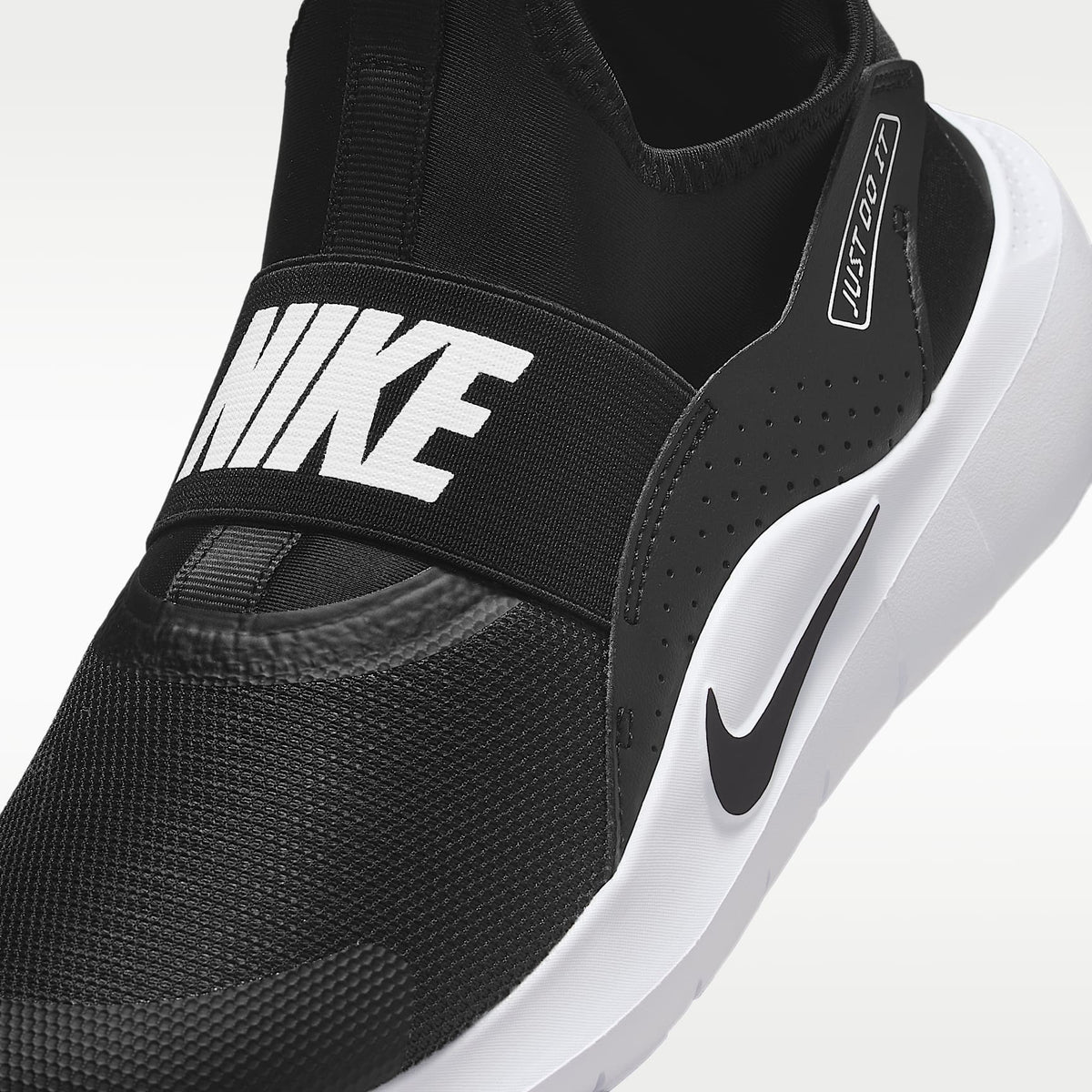 Nike Flex Runner 4 – Negro/Blanco/Blanco/Negro – vista 7