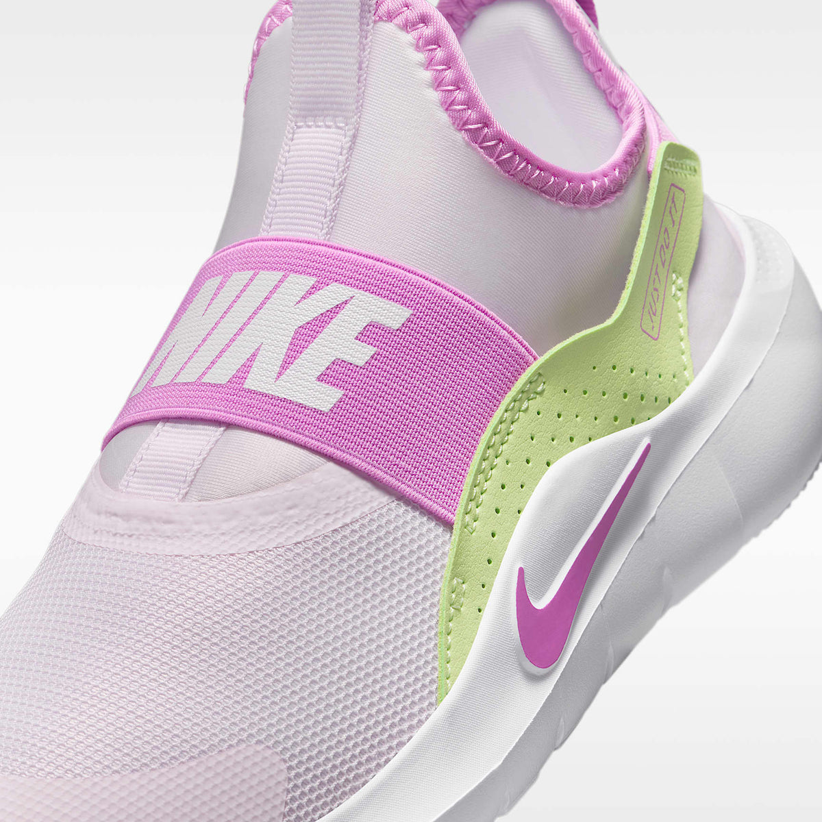 Nike Flex Runner 4 – Violeta claro/Lima líquida claro/Blanco/Magenta claro – vista 7