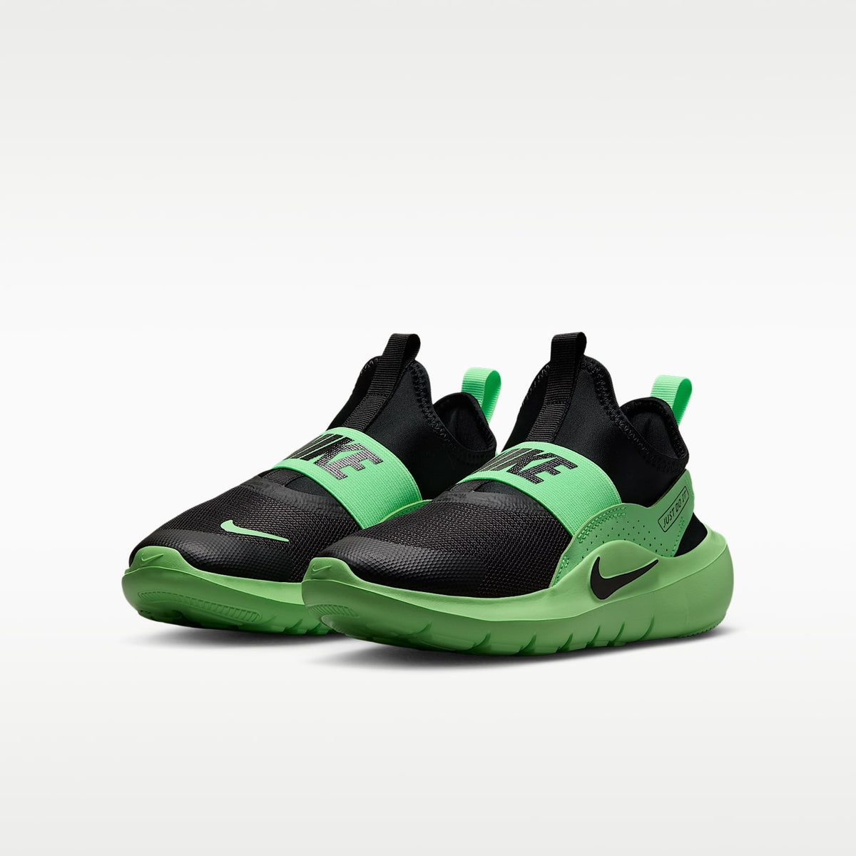 Nike Flex Runner 4 – Negro/Verde ilusión/Negro – vista 5