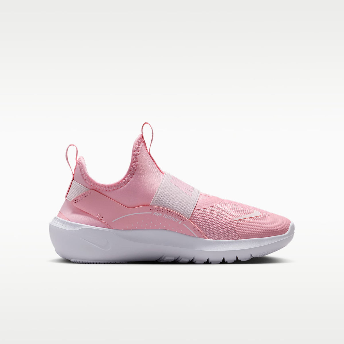 Nike Flex Runner 4 – Rosa suave medio/Espuma rosa/Blanco/Rosa suave medio – vista 3