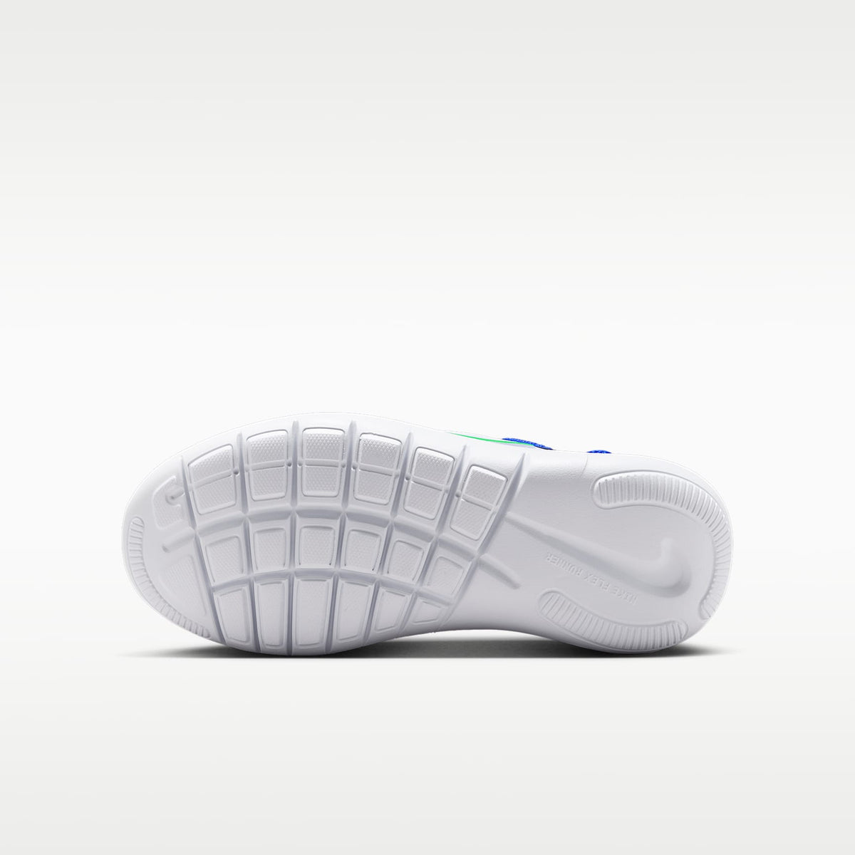 Nike Flex Runner 4 – Azul carrera/Azul marino medianoche/Azul aurora/Verde ilusión – vista 2
