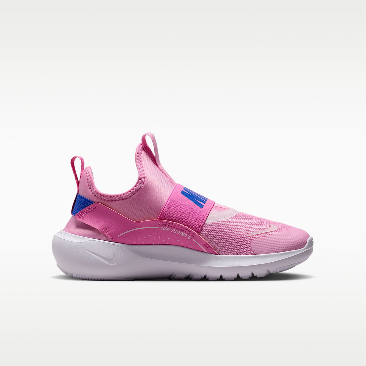Nike Flex Runner 4 – Rosa amanecer/Rosa alegre/Espuma rosa/Azul carrera – vista 3