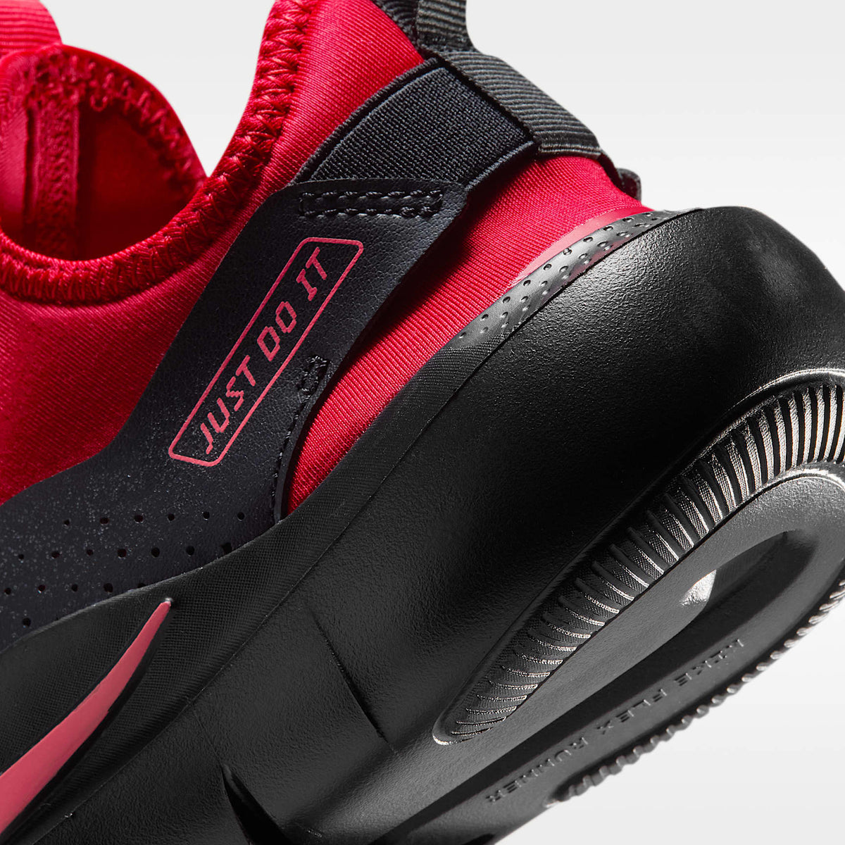 Nike Flex Runner 4 – Rojo universitario/Negro/Rojo órbita – vista 8