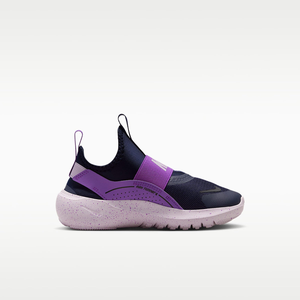 Nike Flex Runner 4 – Azul oscuro/Violeta brillante/Lila desteñido/Negro – vista 3