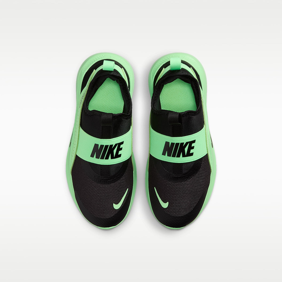 Nike Flex Runner 4 – Negro/Verde ilusión/Negro – vista 4