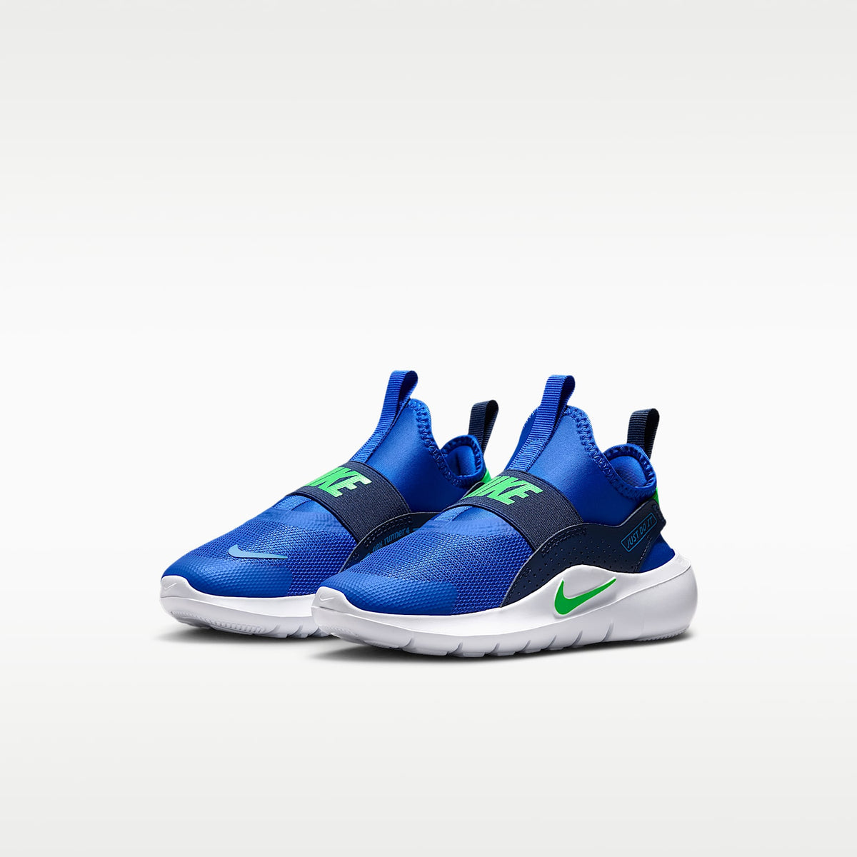 Nike Flex Runner 4 – Azul carrera/Azul marino medianoche/Azul aurora/Verde ilusión – vista 5