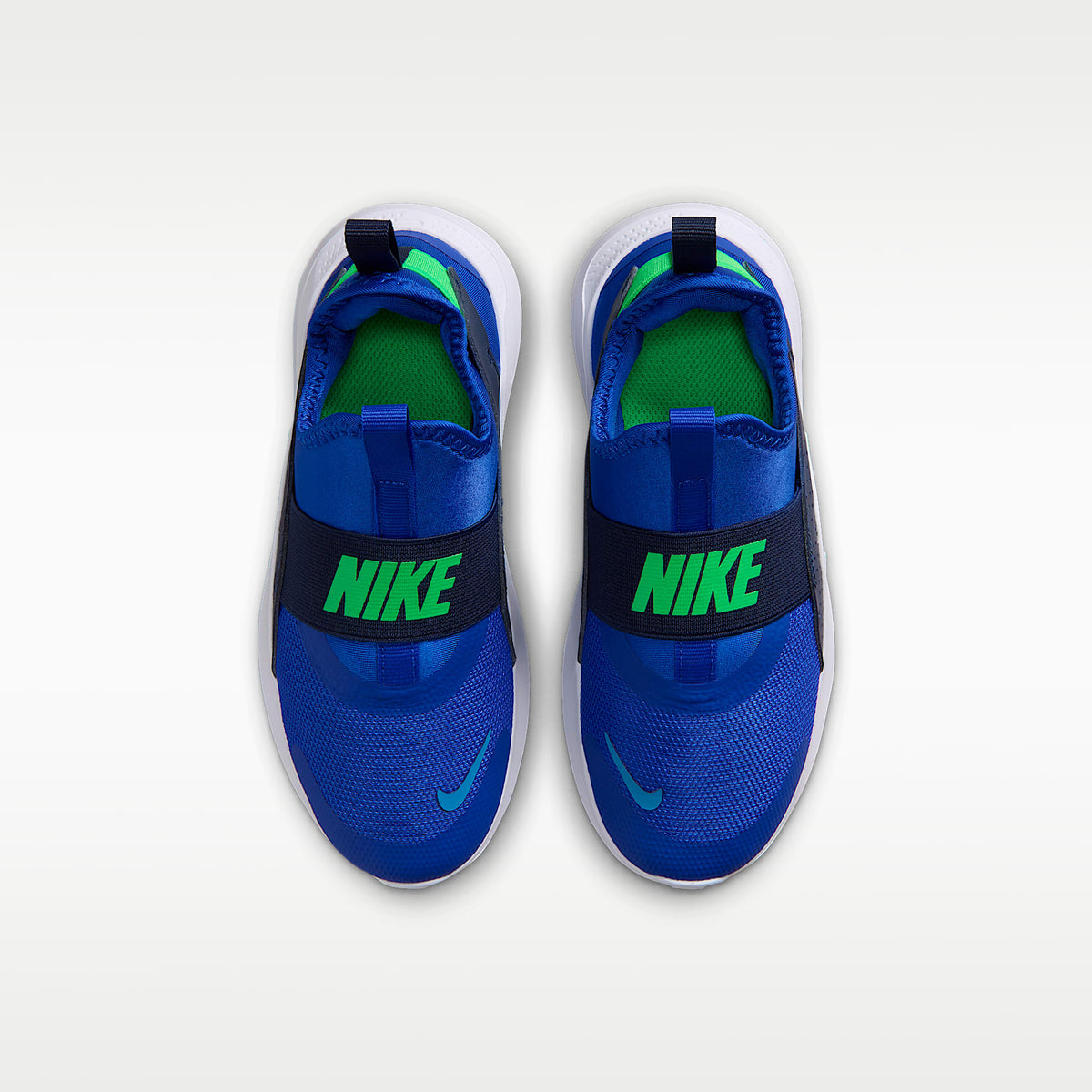 Nike Flex Runner 4 – Azul carrera/Azul marino medianoche/Azul aurora/Verde ilusión – vista 4