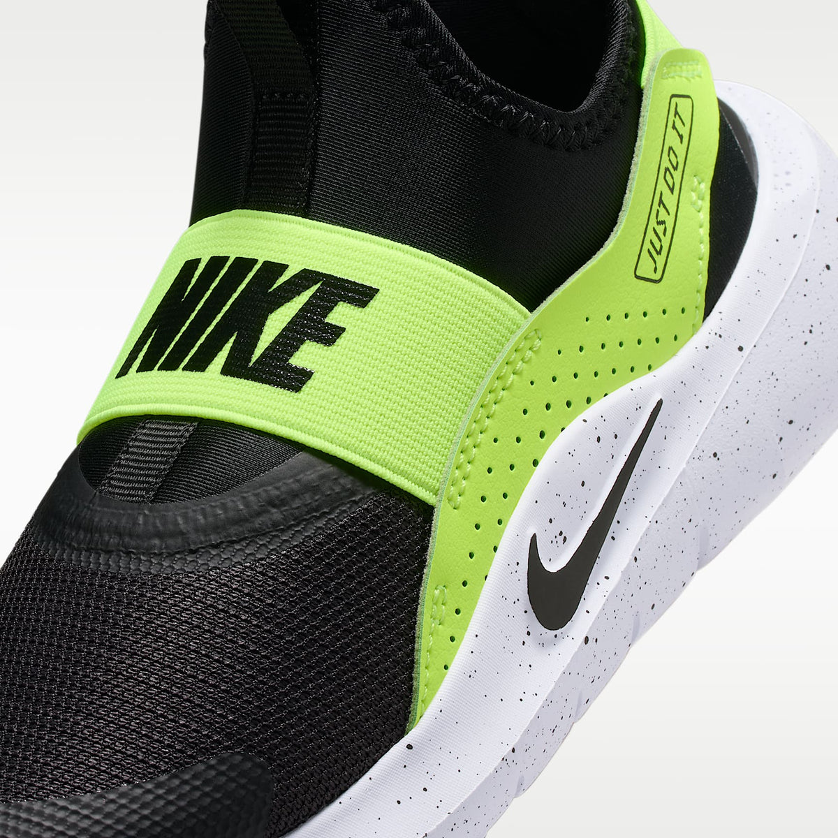 Nike Flex Runner 4 – Negro/Volt/Blanco/Negro – vista 7