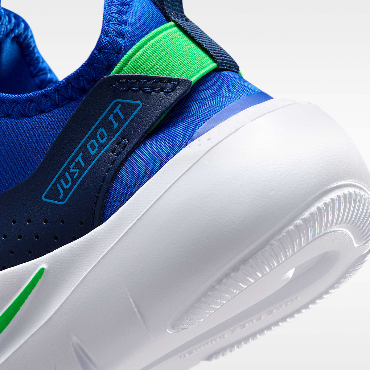 Nike Flex Runner 4 – Azul carrera/Azul marino medianoche/Azul aurora/Verde ilusión – vista 8