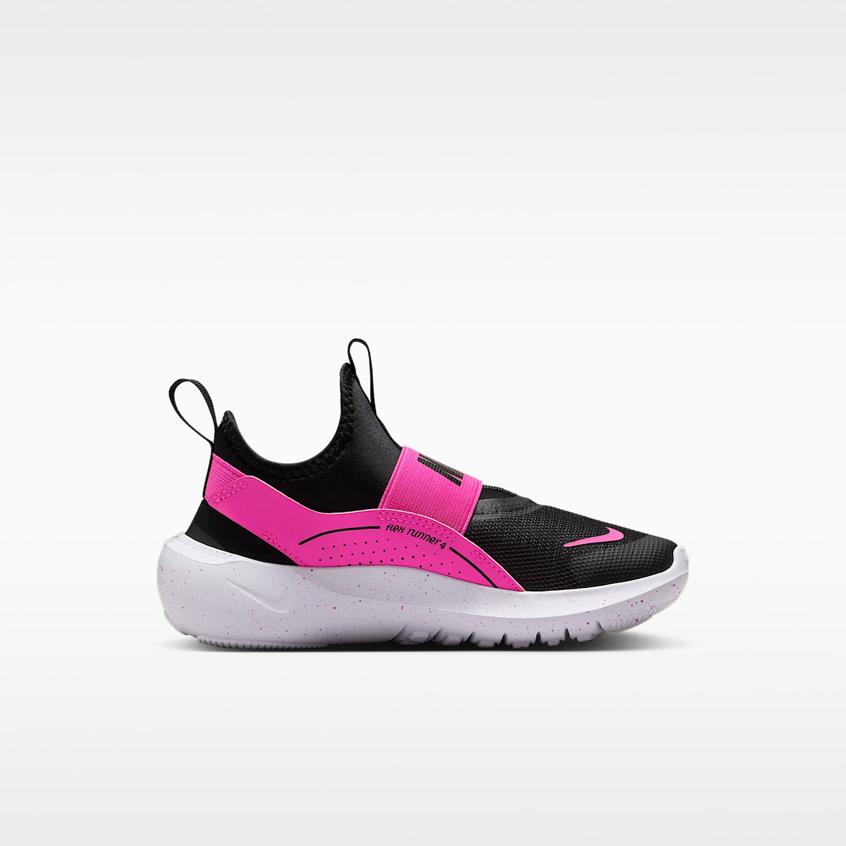 Nike Flex Runner 4 – Fucsia láser/Blanco/Negro – vista 3