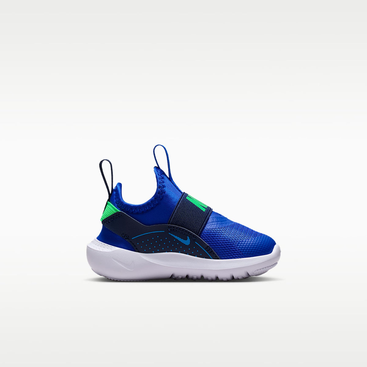 Nike Flex Runner 4 – Azul carrera/Azul marino medianoche/Azul aurora/Verde ilusión – vista 3