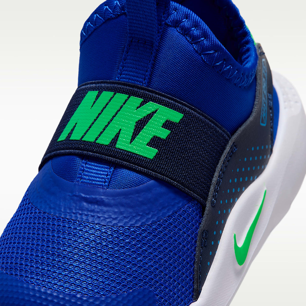 Nike Flex Runner 4 – Azul carrera/Azul marino medianoche/Azul aurora/Verde ilusión – vista 7