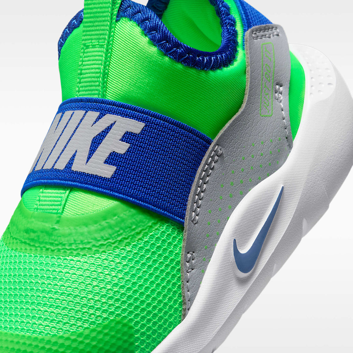 Nike Flex Runner 4 – Verde strike/Gris lobo/Blanco/Royal juego – vista 7