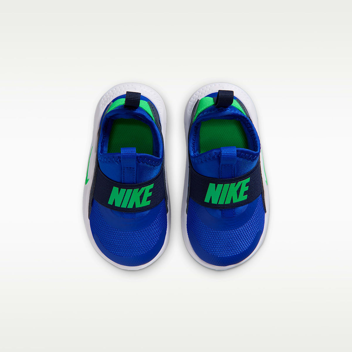 Nike Flex Runner 4 – Azul carrera/Azul marino medianoche/Azul aurora/Verde ilusión – vista 4