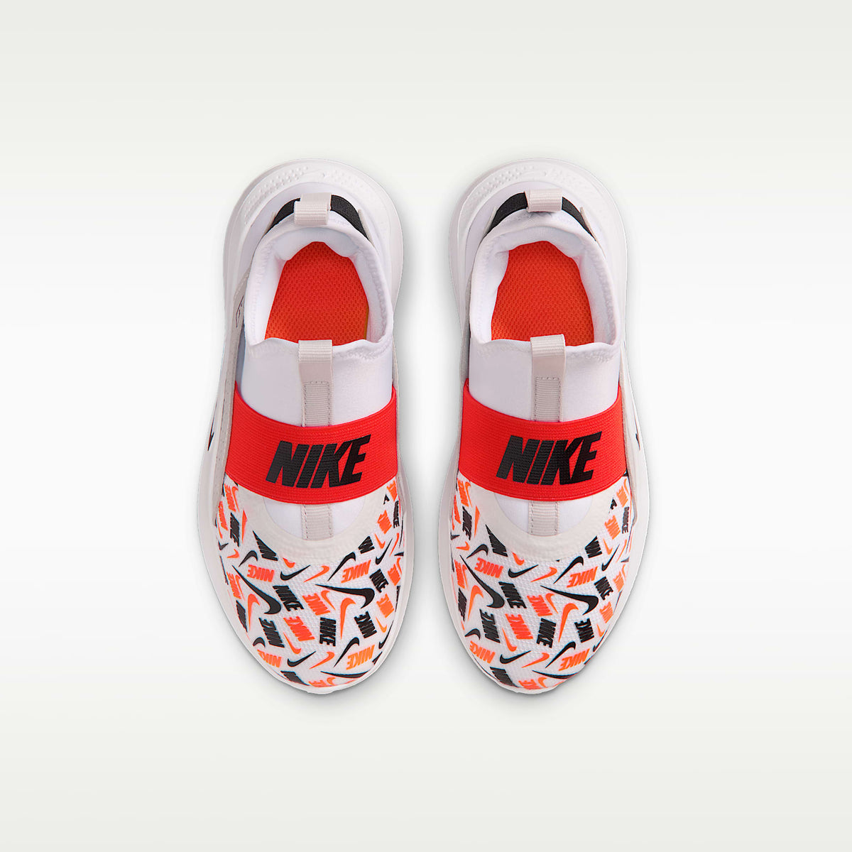 Nike Flex Runner – Blanco/Naranja seguridad/Gris vasto/Negro – vista 4