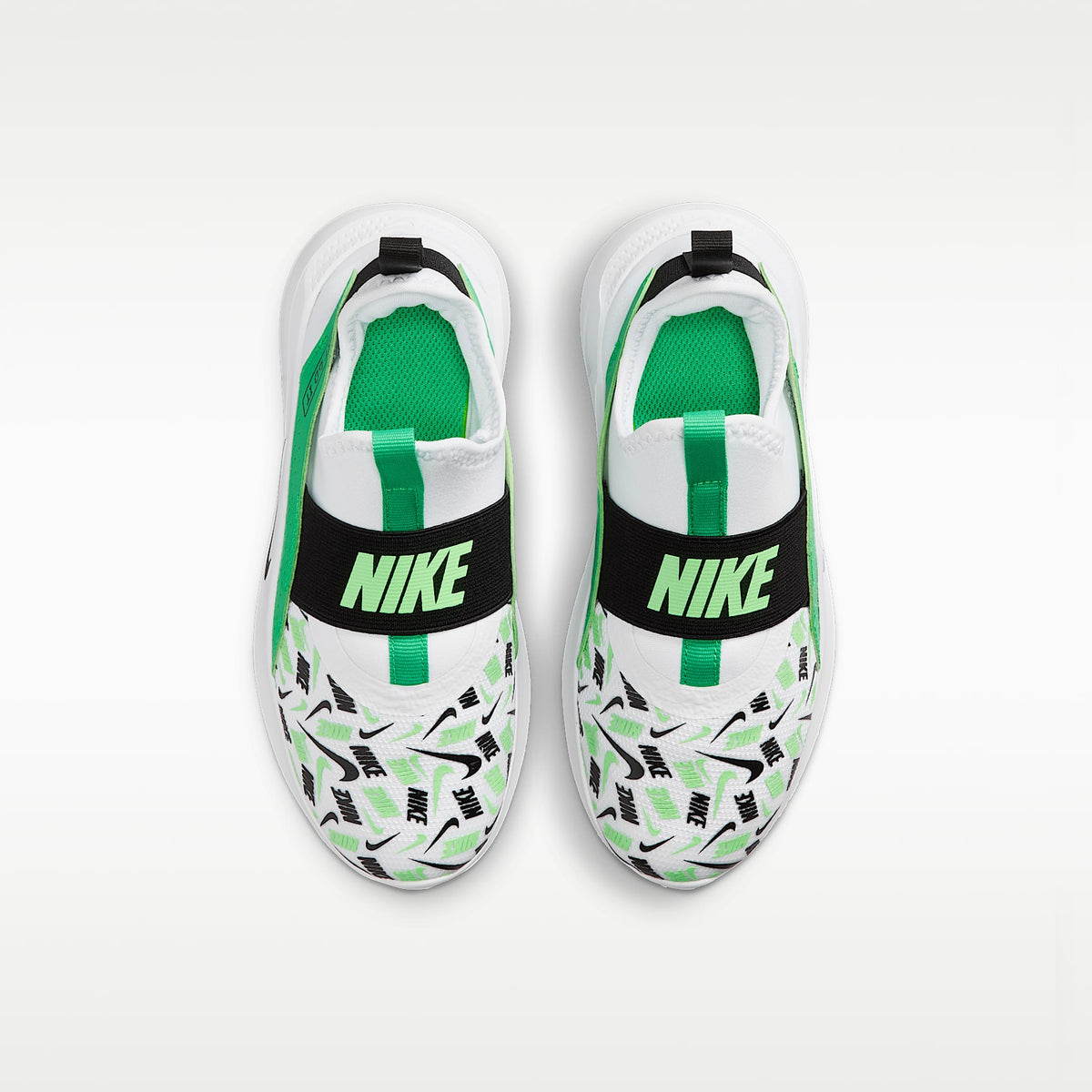 Nike Flex Runner – Blanco/Verde chispa/Verde ilusión/Negro – vista 4