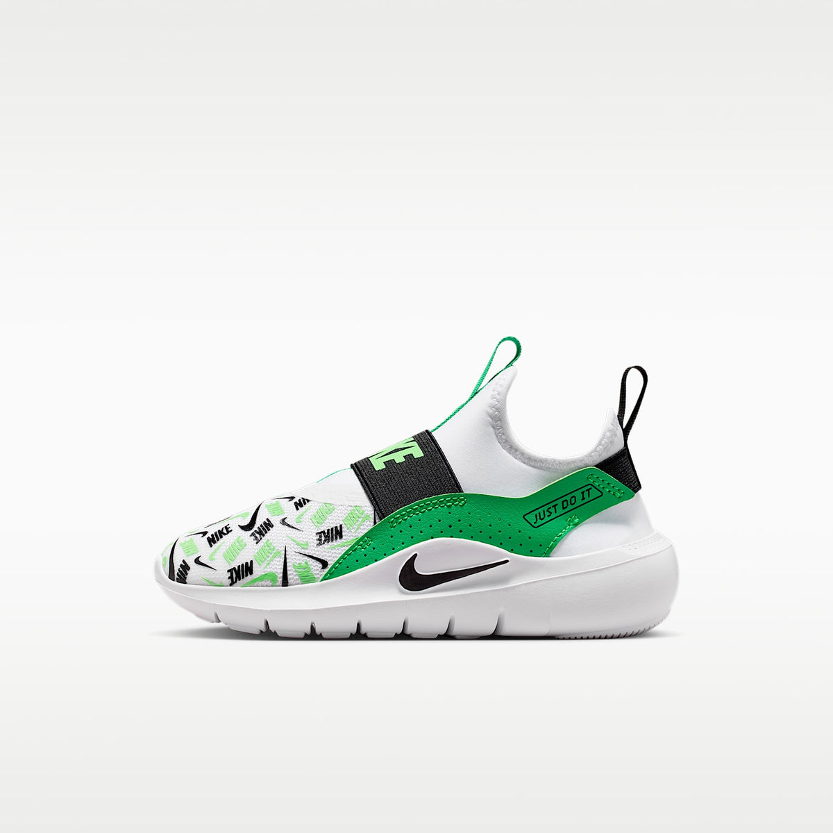 Nike Flex Runner – Blanco/Verde chispa/Verde ilusión/Negro – vista 1