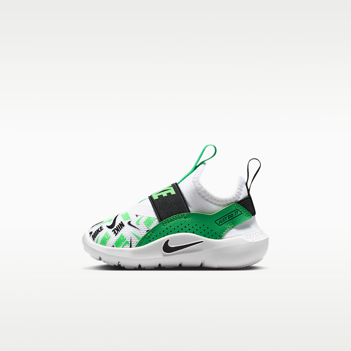 Nike Flex Runner 4 – Blanco/Verde chispa/Verde ilusión/Negro – vista 1