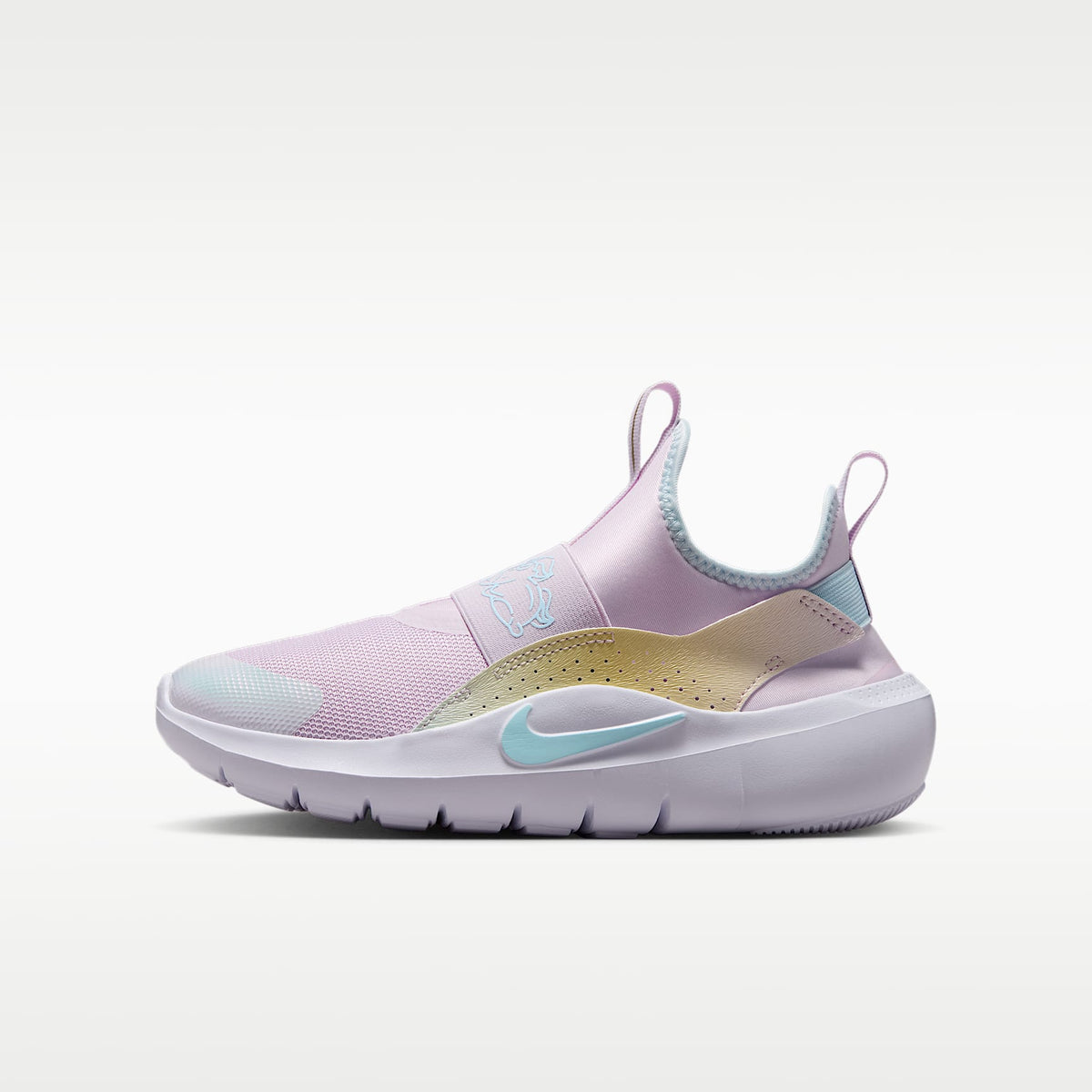 Nike Flex Runner 4 – Lila desteñido/Blanco/Azul glacial – vista 1