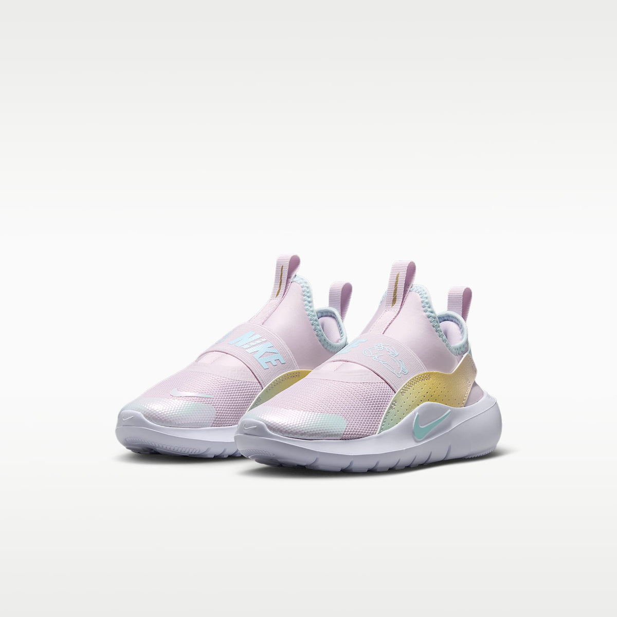 Nike Flex Runner 4 – Lila desteñido/Blanco/Azul glacial – vista 5