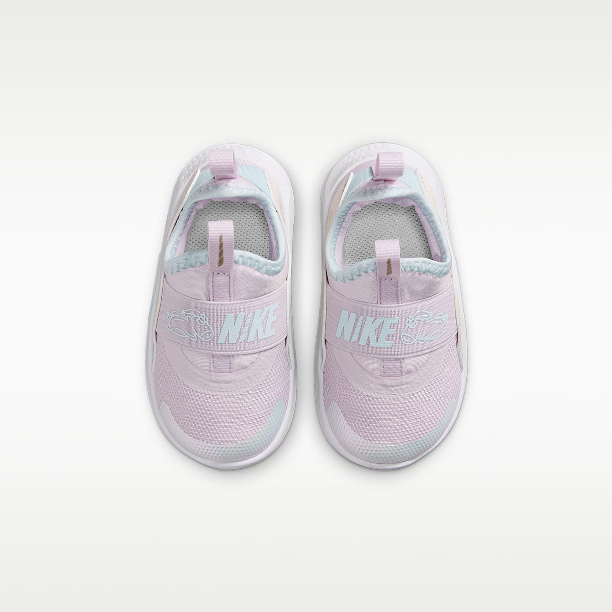 Nike Flex Runner 4 – Lila desteñido/Blanco/Azul glacial – vista 4
