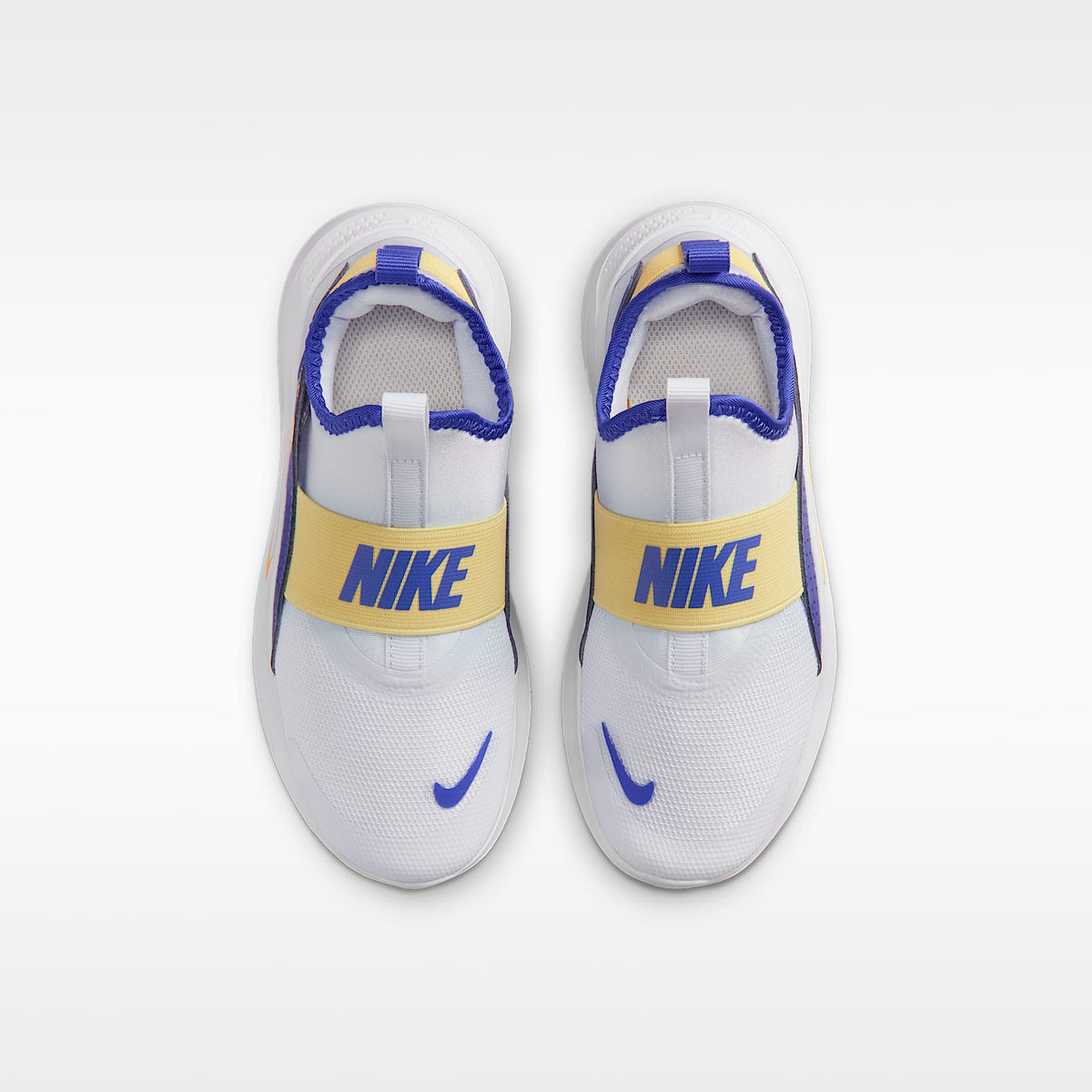 Nike Flex Runner 4 SE – Gris fútbol/Lapislázuli/Amarillo suave/Naranja láser – vista 4
