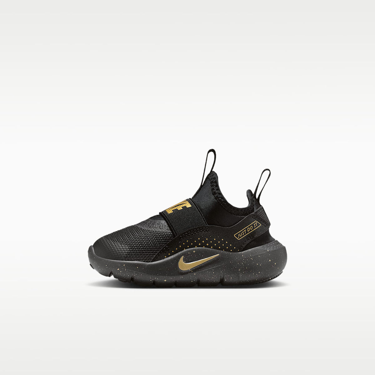Nike Flex Runner 4 – Negro/Negro/Oro metalizado – vista 1