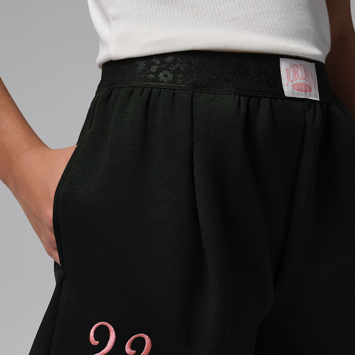 Shorts Flower of Friendship para niños talla grande Jordan – Negro – vista 5