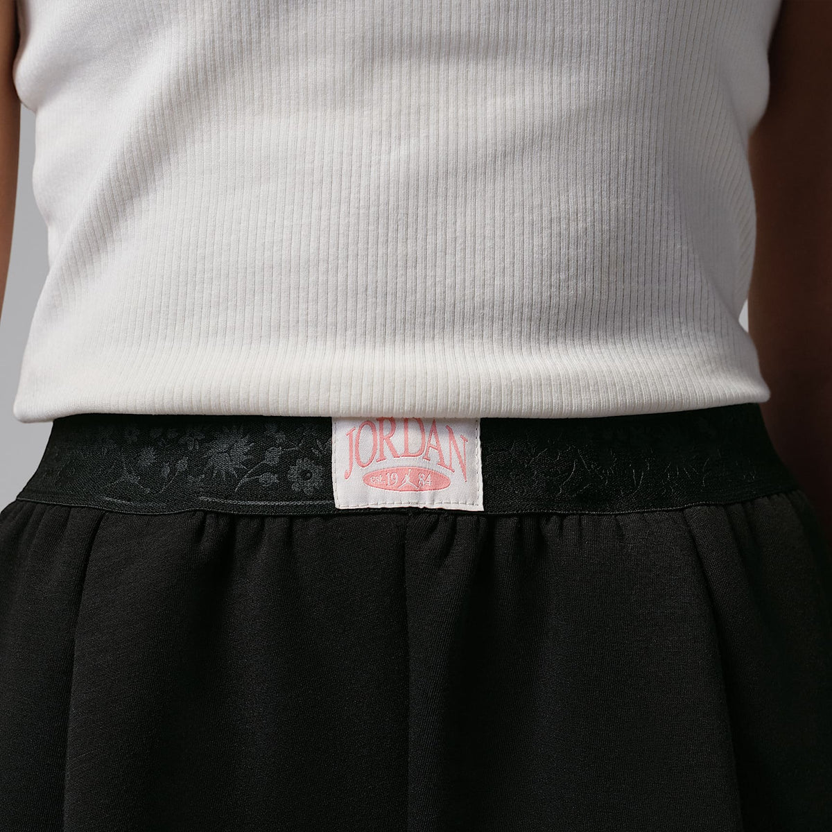 Shorts Flower of Friendship para niños talla grande Jordan – Negro – vista 4