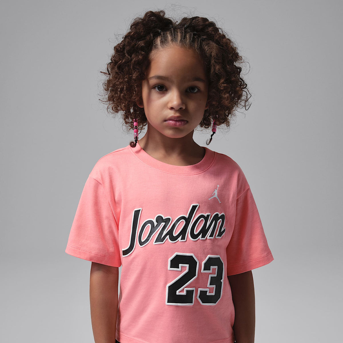 Conjunto de 2 piezas con shorts Flowy Durasheen para niños talla pequeña Jordan – Negro – vista 3