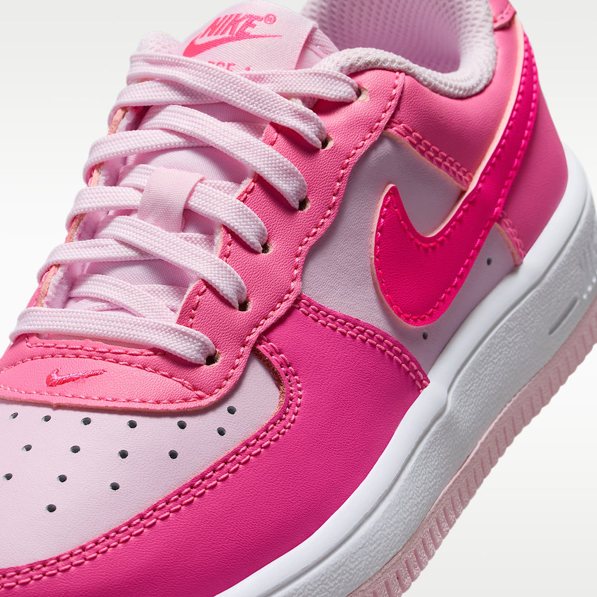 Nike Force 1 Low – Rosa paleta/Espuma rosa/Blanco/Hiperrosa – vista 7