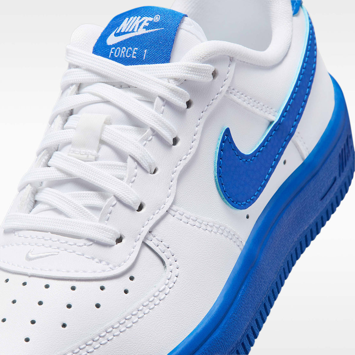 Nike Force 1 Low – Blanco/Royal juego – vista 7