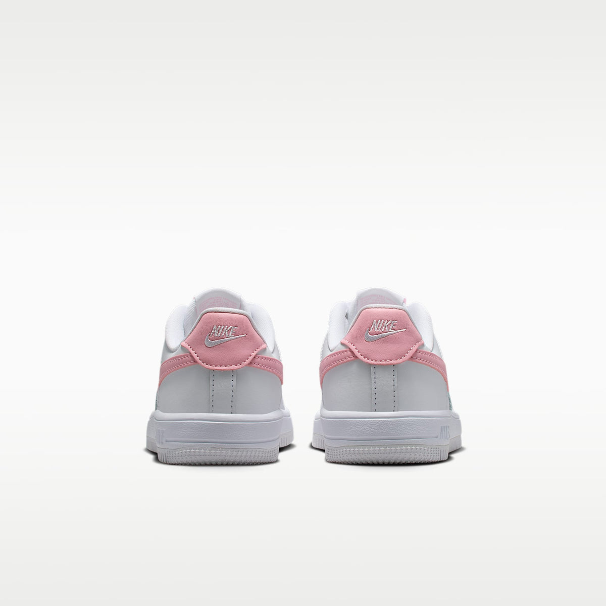 Nike Force 1 Low – Blanco/Blanco/Rosa suave medio – vista 6