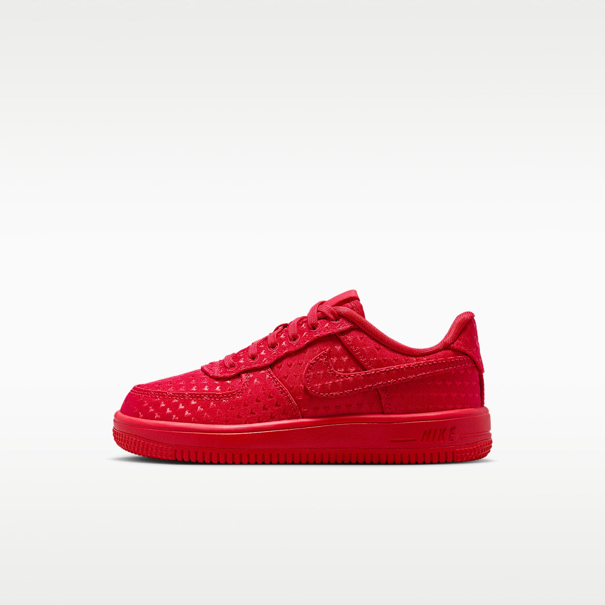 Nike Force 1 Low V Lace – Rojo universitario/Negro/Rojo universitario – vista 1