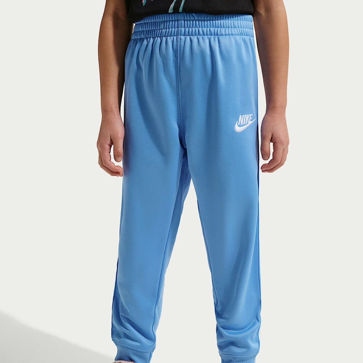 Conjunto de 2 piezas de cierre completo y cinta con logotipos para niños talla pequeña Nike Dri-FIT – Azul – vista 4