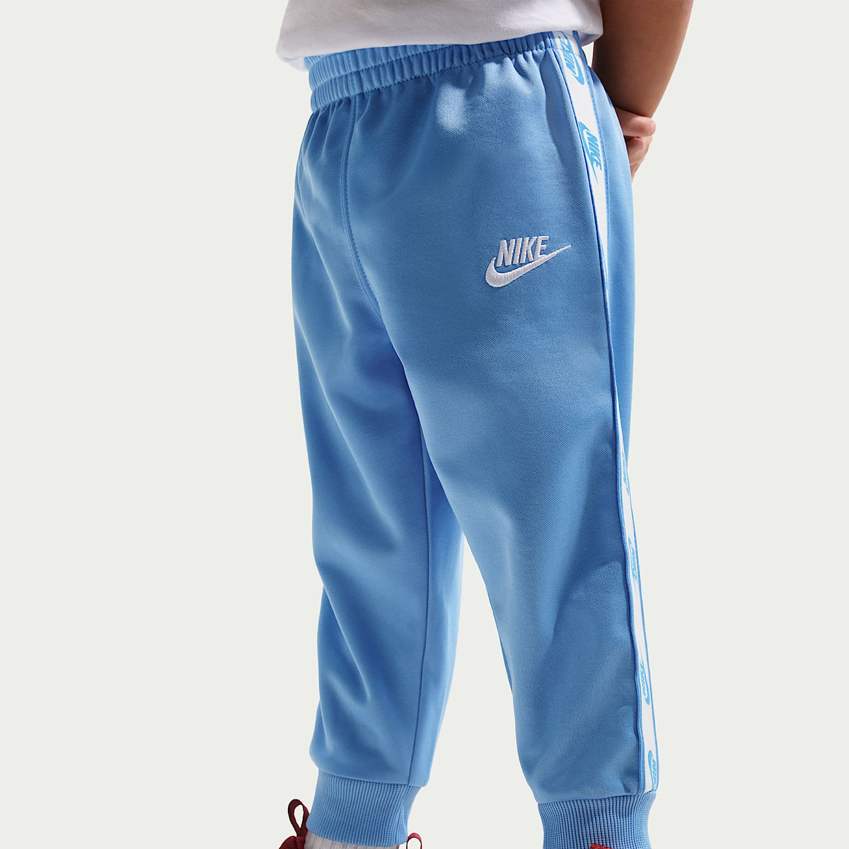 Conjunto de dos piezas de cierre completo y cinta con logotipos infantil Nike Dri-FIT – Azul – vista 4