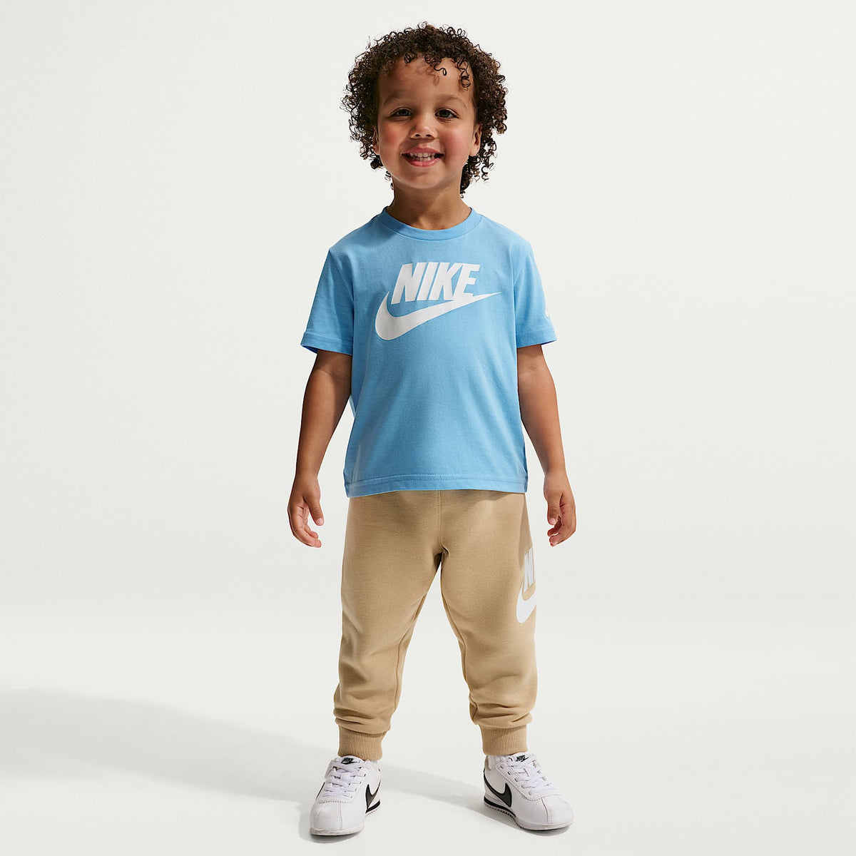 Playera Futura Evergreen infantil Nike – Azul fútbol – vista 4