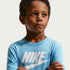 Playera Futura Evergreen para niños talla pequeña Nike – Azul fútbol – vista 3