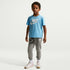 Playera Futura Evergreen para niños talla pequeña Nike – Azul fútbol – vista 4