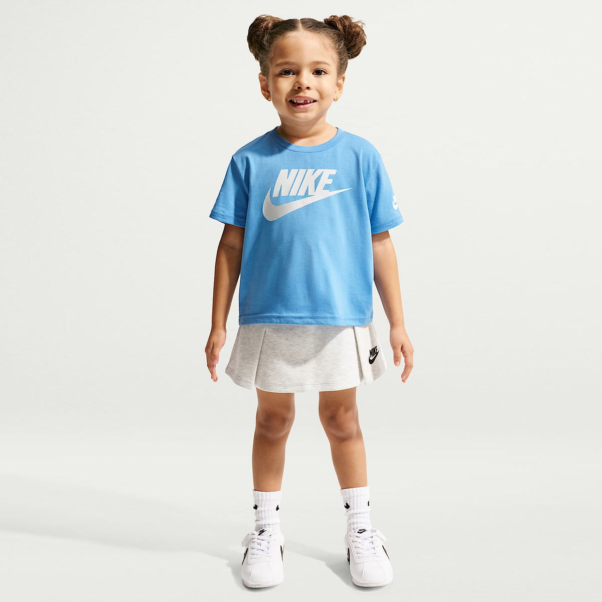 Playera Futura Evergreen infantil Nike – Azul universitario – vista 4