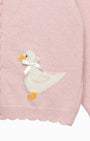 Cárdigan Rosa Baby Duck Trotters para Bebé