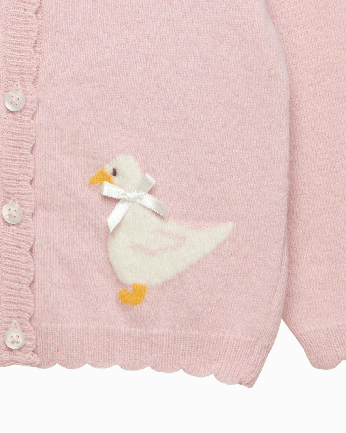 Cárdigan Rosa Baby Duck Trotters para Bebé