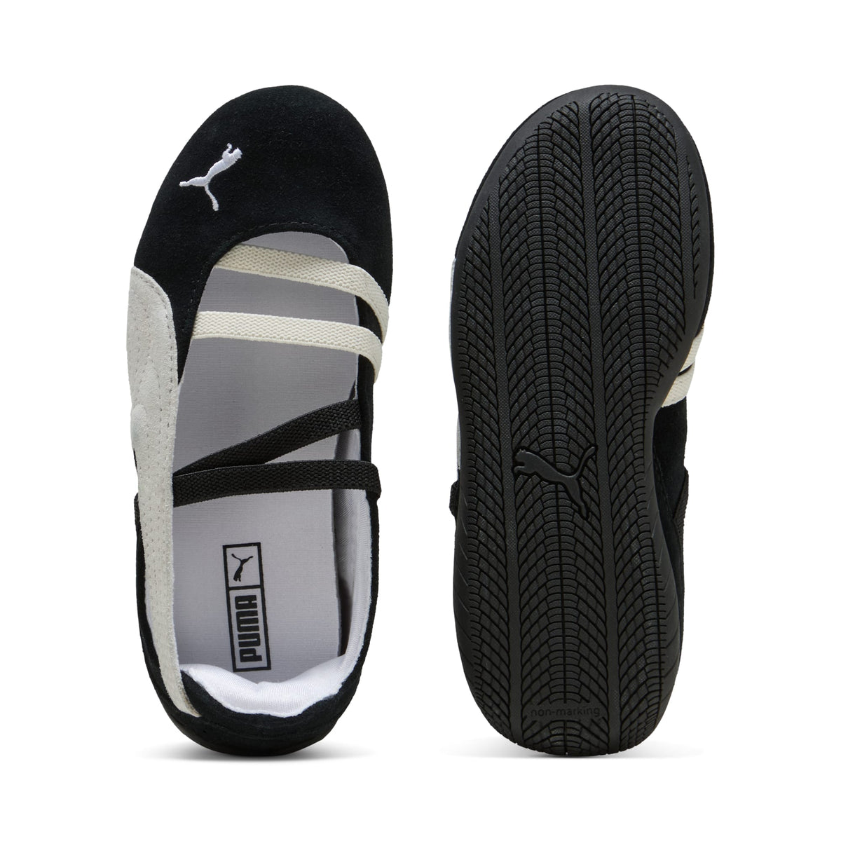 Flats Speedcat Ballet para niñas – PUMA Black-PUMA White-Warm White – vista 4