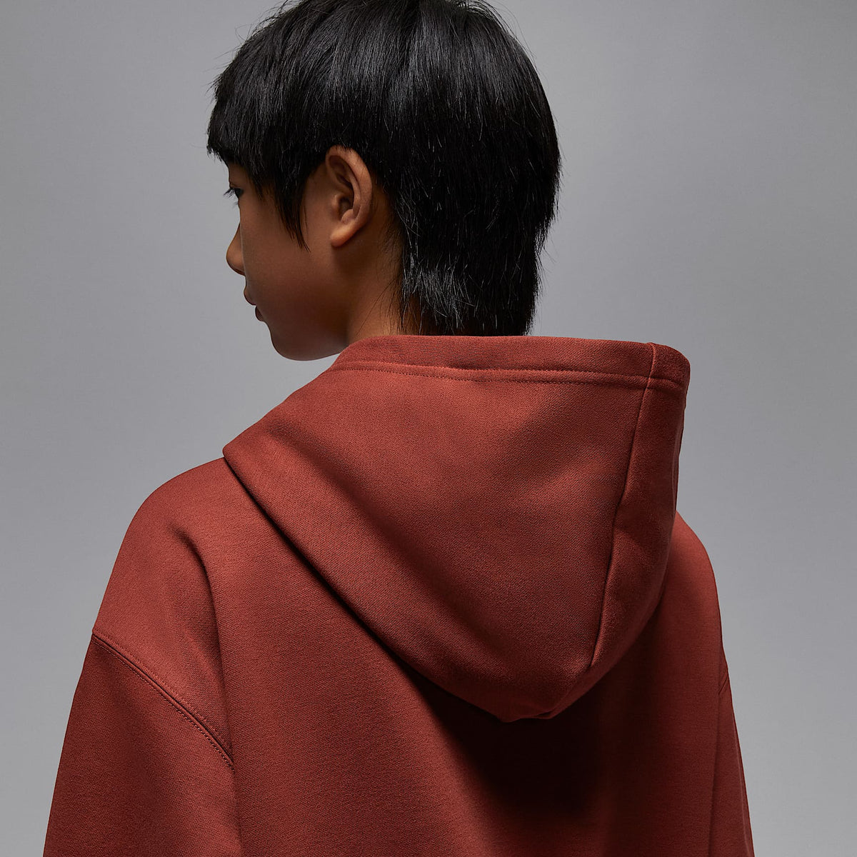Sudadera con gorro sin cierre Gift Giving Mountain para niños talla grande Jordan – Piedra roja – vista 6