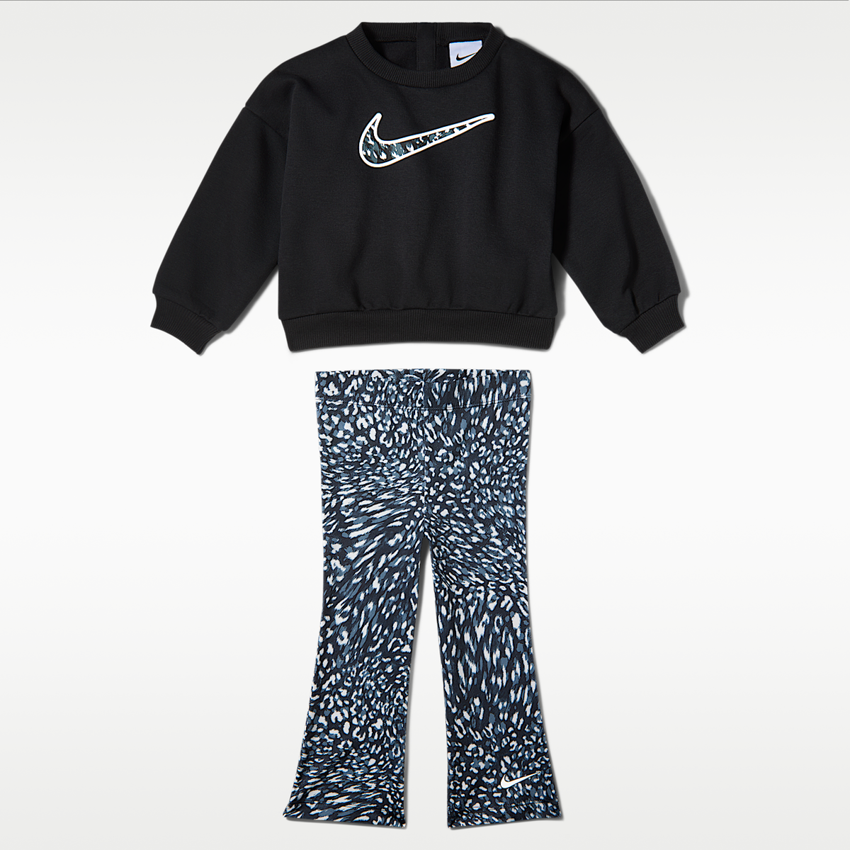 Conjunto 2 Piezas Nike Sudadera y Leggings Estampados para Bebé